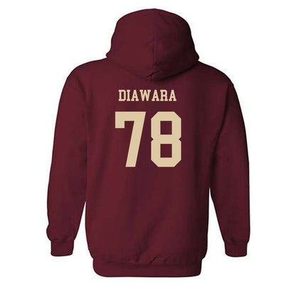 Boston College - NCAA Football : Souleye Diawara - Sports Shersey Hooded Sweatshirt-1