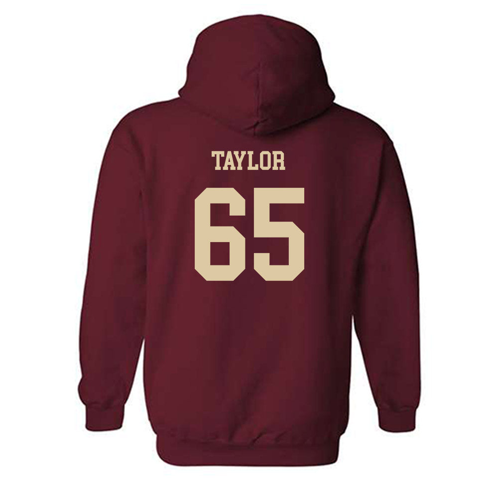 Boston College - NCAA Football : Logan Taylor - Sports Shersey Hooded Sweatshirt-1