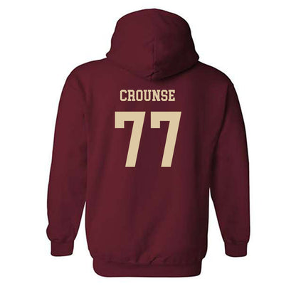 Boston College - NCAA Football : Michael Crounse - Sports Shersey Hooded Sweatshirt-1