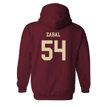 Boston College - NCAA Football : Juan Zabal - Sports Shersey Hooded Sweatshirt-1