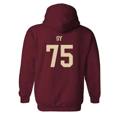 Boston College - NCAA Football : Pape Abdoulaye Sy - Sports Shersey Hooded Sweatshirt-1