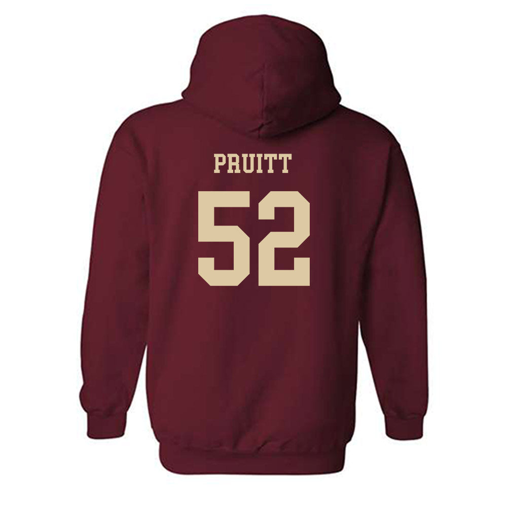 Boston College - NCAA Football : Judah Pruitt - Sports Shersey Hooded Sweatshirt-1