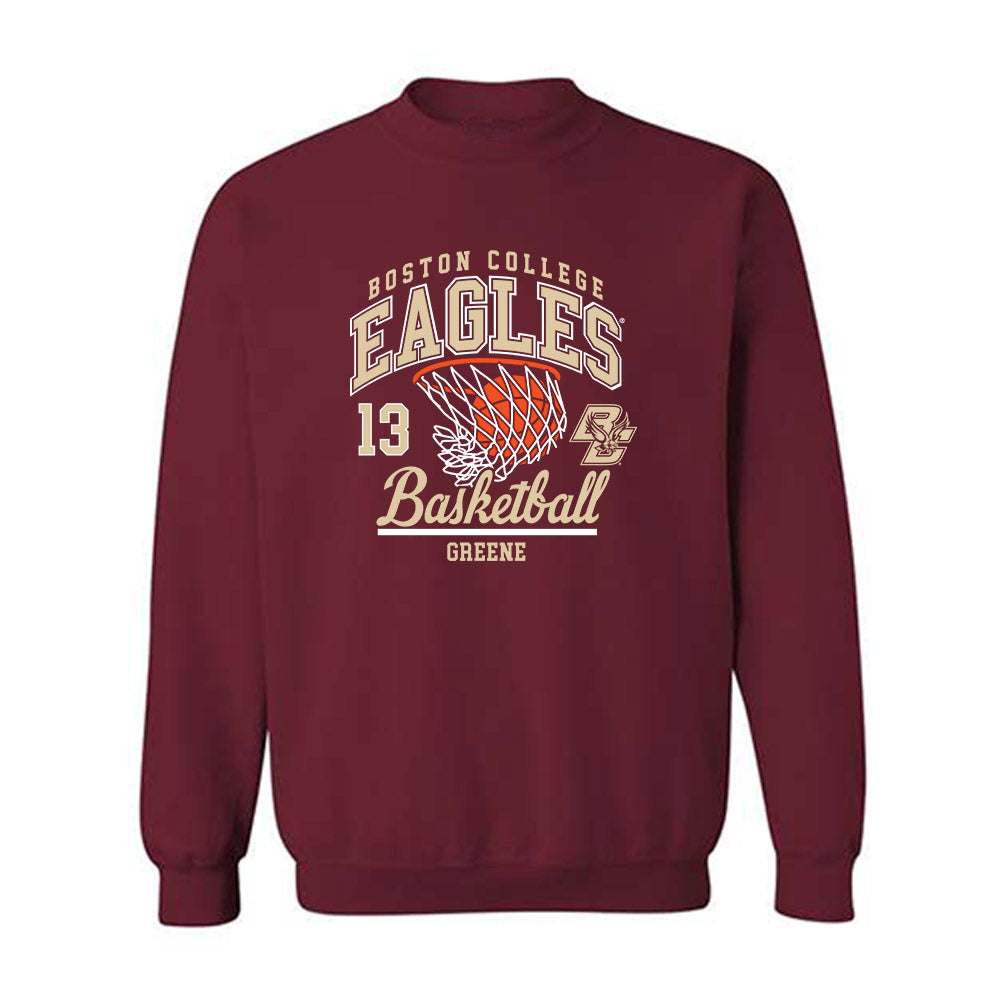 Boston College - NCAA Women's Basketball : Tatum Greene - Sports Shersey Crewneck Sweatshirt