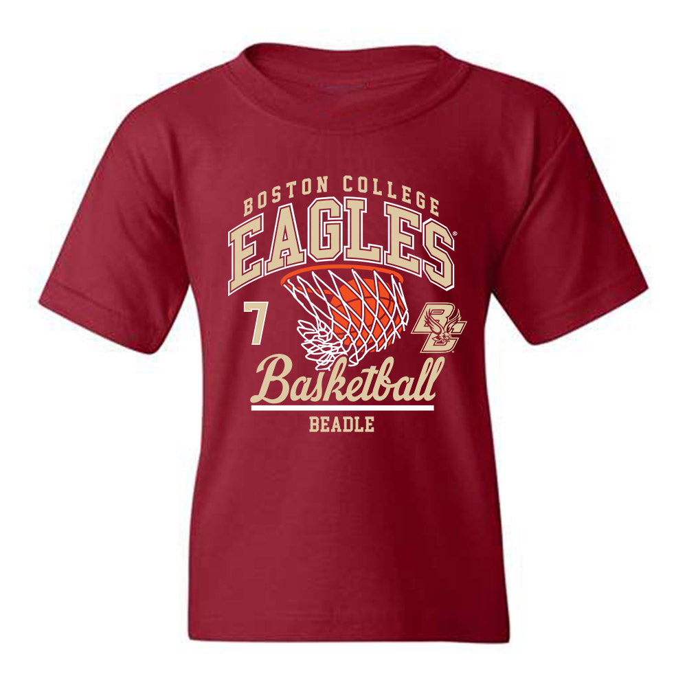 Boston College - NCAA Men's Basketball : Joshua Beadle - Youth T-Shirt