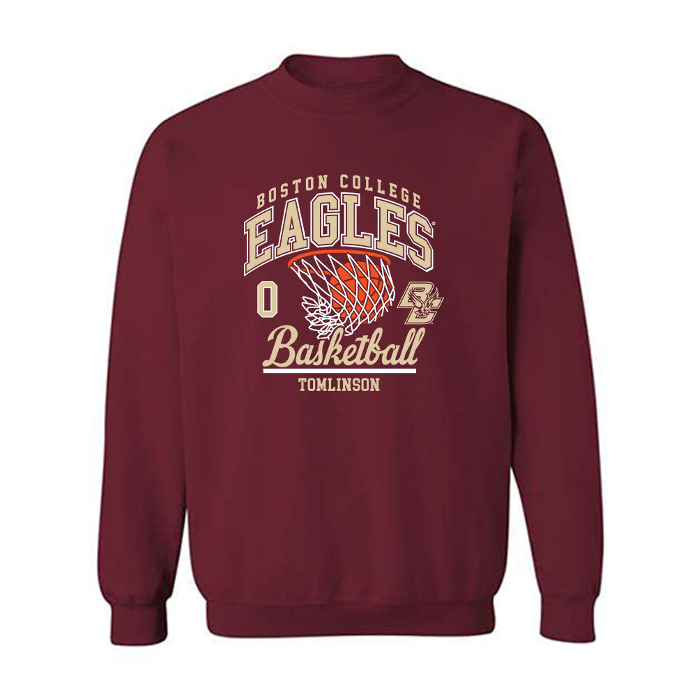 Boston College - NCAA Women's Basketball : Athena Tomlinson - Sports Shersey Crewneck Sweatshirt-0