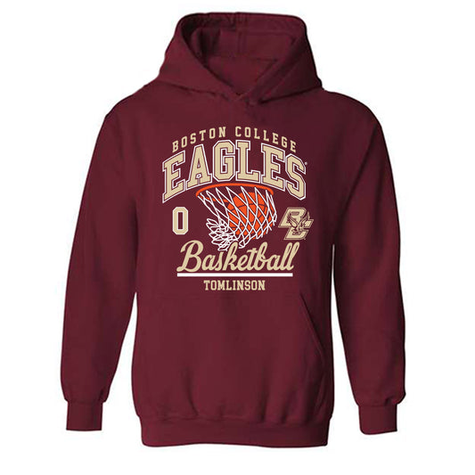 Boston College - NCAA Women's Basketball : Athena Tomlinson - Sports Shersey Hooded Sweatshirt-0