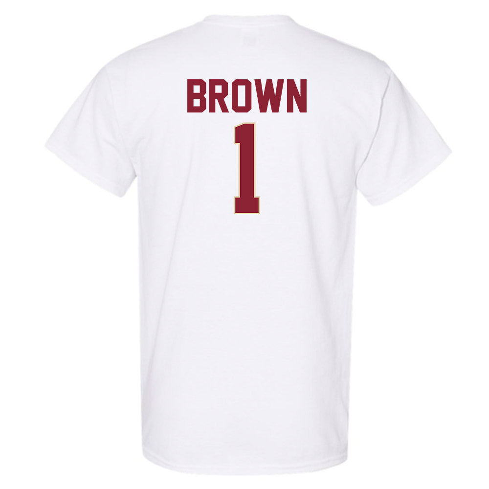 Boston College - NCAA Men's Basketball : Dion Brown - Classic Shersey T-Shirt-1