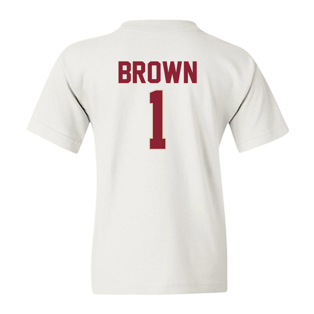 Boston College - NCAA Men's Basketball : Dion Brown - Classic Shersey Youth T-Shirt-1