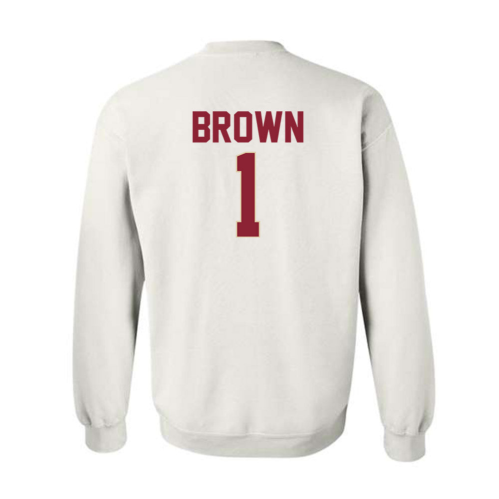 Boston College - NCAA Men's Basketball : Dion Brown - Classic Shersey Crewneck Sweatshirt-1