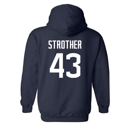 UConn - Women's Basketball Legends : Ann Strother - Classic Shersey Hooded Sweatshirt