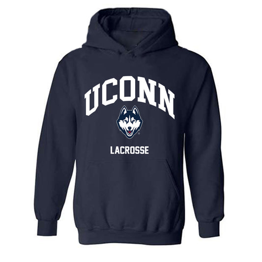 UConn - NCAA Women's Lacrosse : Jessica DelConte - Classic Shersey Hooded Sweatshirt-0