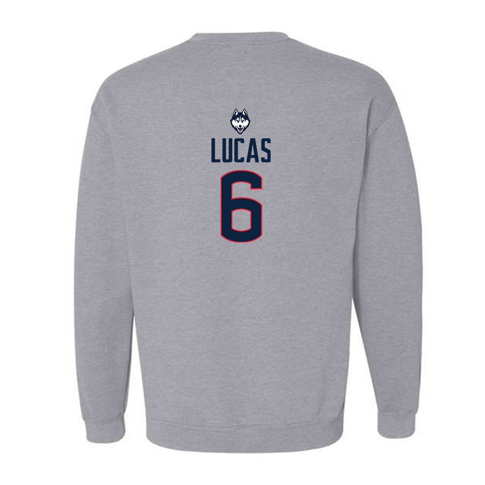 UConn - NCAA Men's Ice Hockey : Andrew Lucas - Classic Shersey Crewneck Sweatshirt