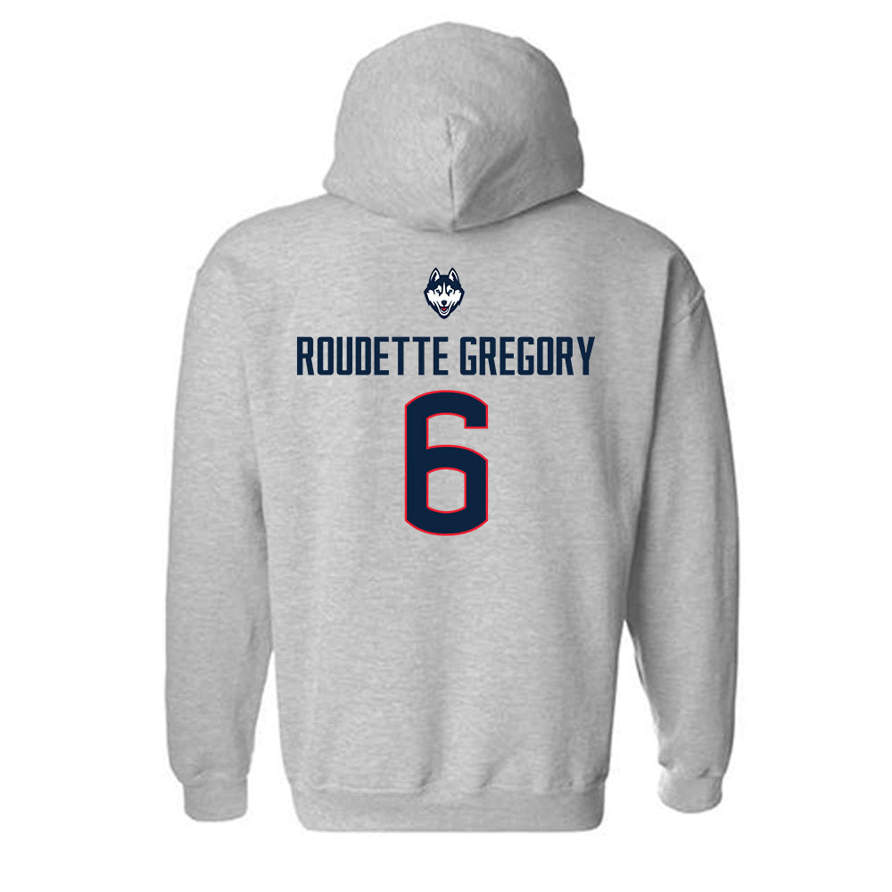 UConn - NCAA Men's Soccer : Khaya Roudette Gregory - Classic Shersey Hooded Sweatshirt-1