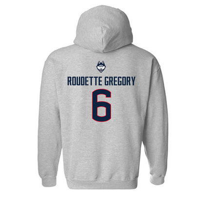 UConn - NCAA Men's Soccer : Khaya Roudette Gregory - Classic Shersey Hooded Sweatshirt-1