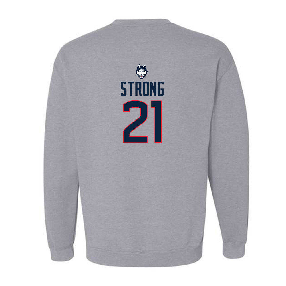 UConn - NCAA Women's Basketball : Sarah Strong - Classic Shersey Crewneck Sweatshirt-1