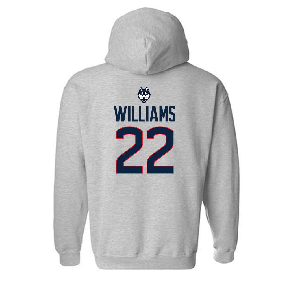 UConn - NCAA Women's Basketball : Serah Williams - Classic Shersey Hooded Sweatshirt-1
