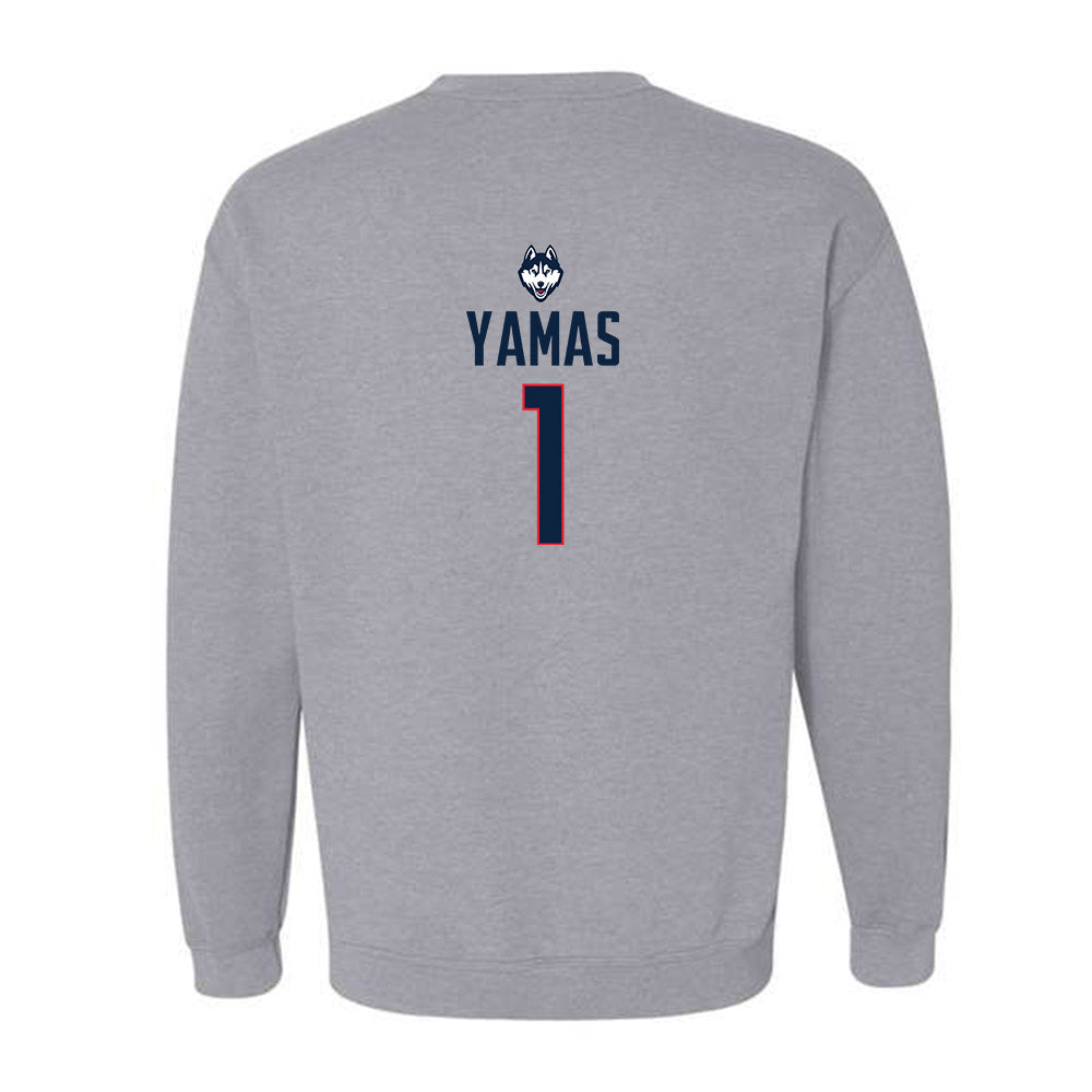 UConn - NCAA Women's Soccer : Ava Yamas - Classic Shersey Crewneck Sweatshirt-1