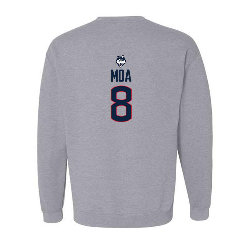 UConn - NCAA Football : Sione Moa - Classic Shersey Crewneck Sweatshirt-1