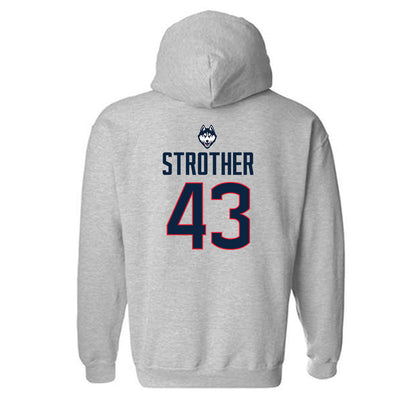 UConn - Women's Basketball Legends : Ann Strother - Classic Shersey Hooded Sweatshirt