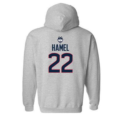 UConn - NCAA Men's Soccer : Johan Hamel - Classic Shersey Hooded Sweatshirt-1