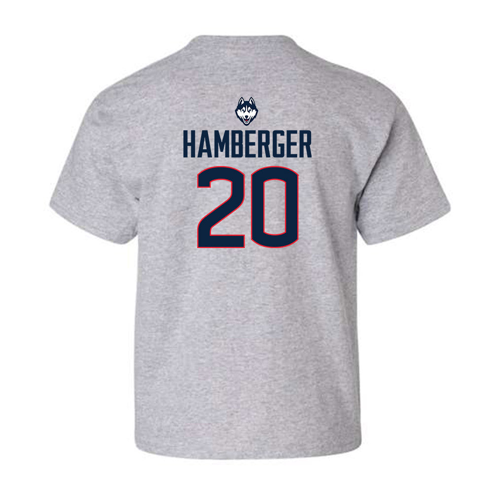 UConn - NCAA Baseball : Evan Hamberger - Classic Shersey Youth T-Shirt