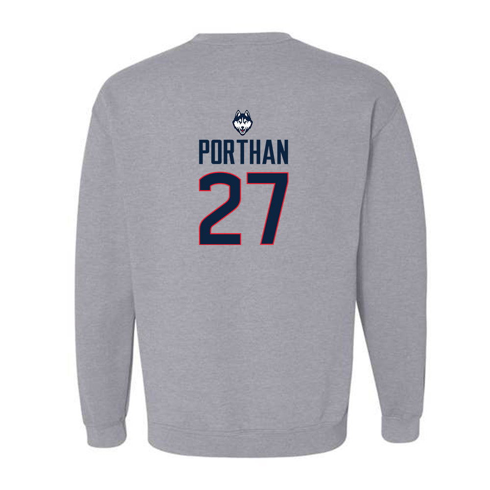 UConn - NCAA Women's Ice Hockey : Taylor Porthan - Classic Shersey Crewneck Sweatshirt-1