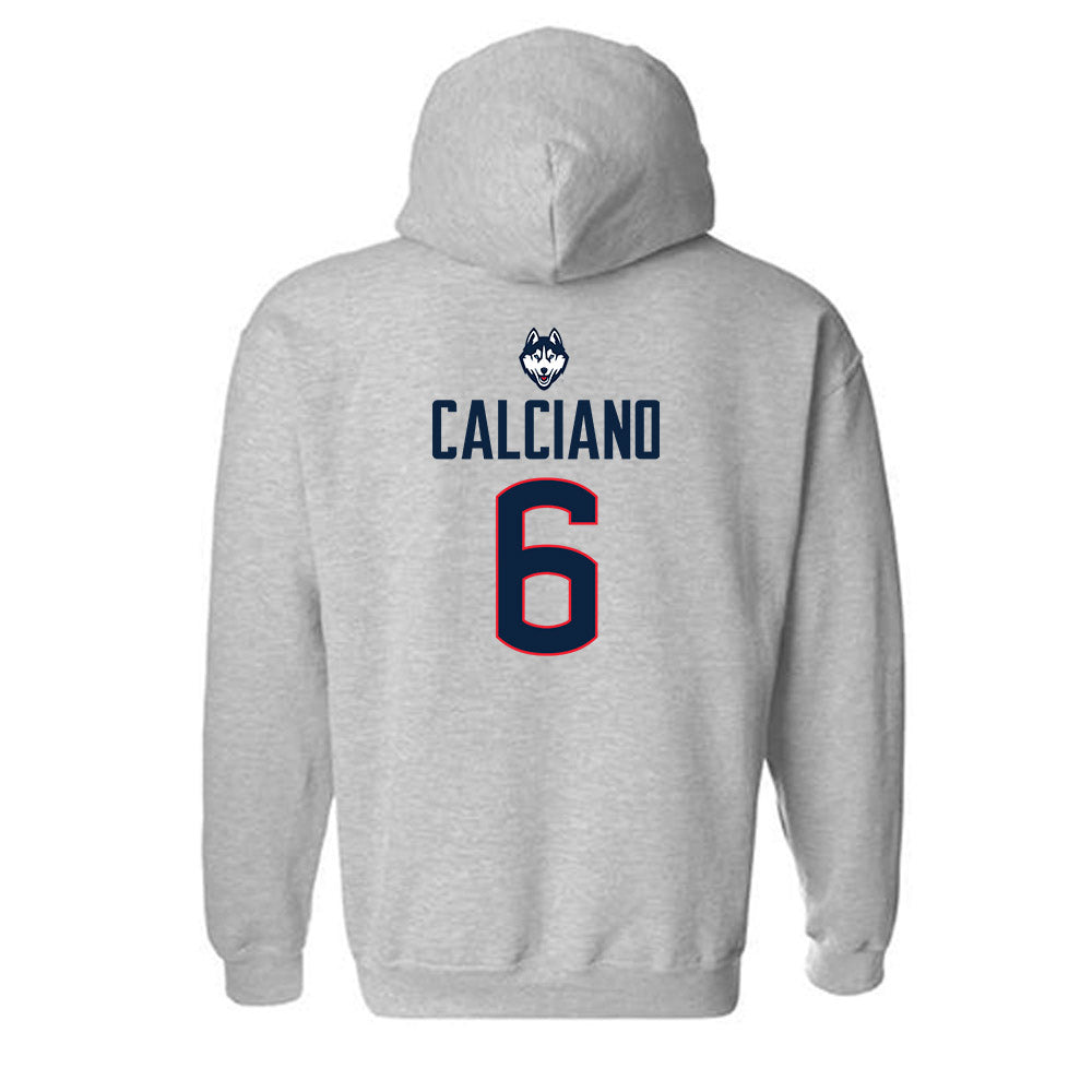 UConn - NCAA Softball : Ava Calciano - Classic Shersey Hooded Sweatshirt-1
