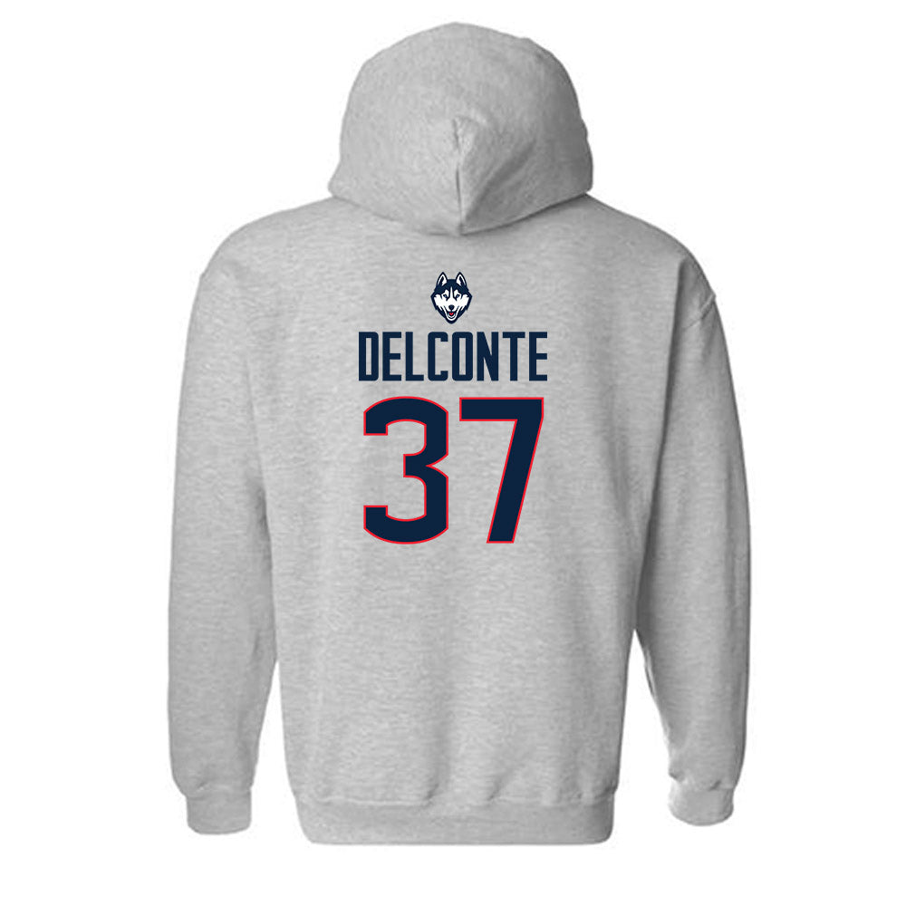 UConn - NCAA Women's Lacrosse : Jessica DelConte - Classic Shersey Hooded Sweatshirt-1