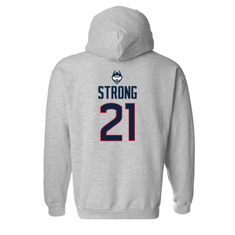 UConn - NCAA Women's Basketball : Sarah Strong - Classic Shersey Hooded Sweatshirt-1