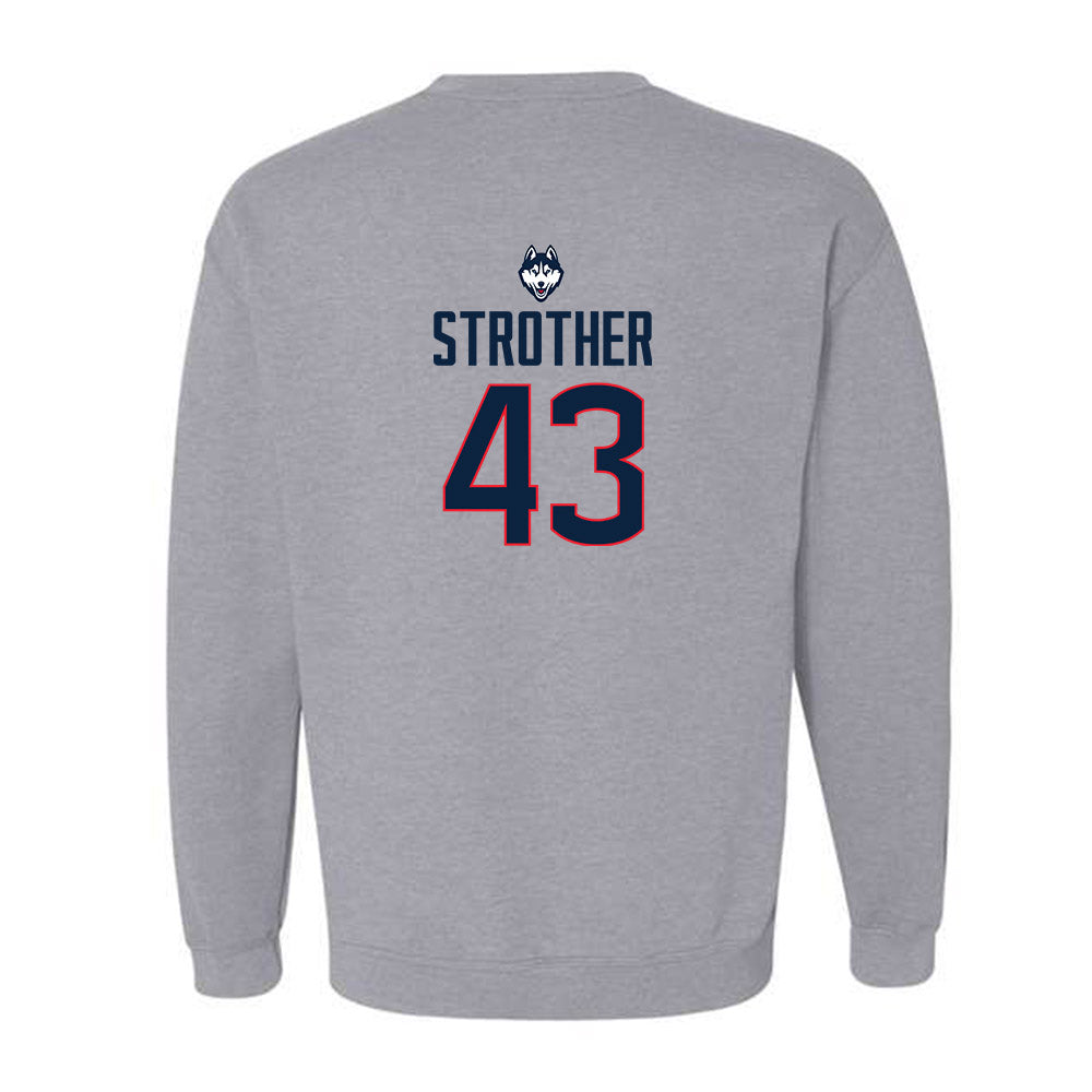 UConn - Women's Basketball Legends : Ann Strother - Classic Shersey Crewneck Sweatshirt