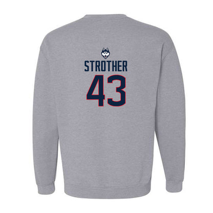 UConn - Women's Basketball Legends : Ann Strother - Classic Shersey Crewneck Sweatshirt