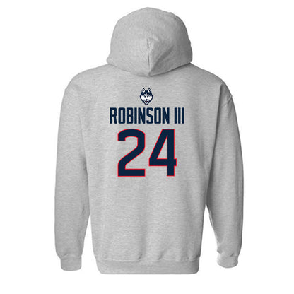 UConn - NCAA Football : Michael Robinson III - Classic Shersey Hooded Sweatshirt-1