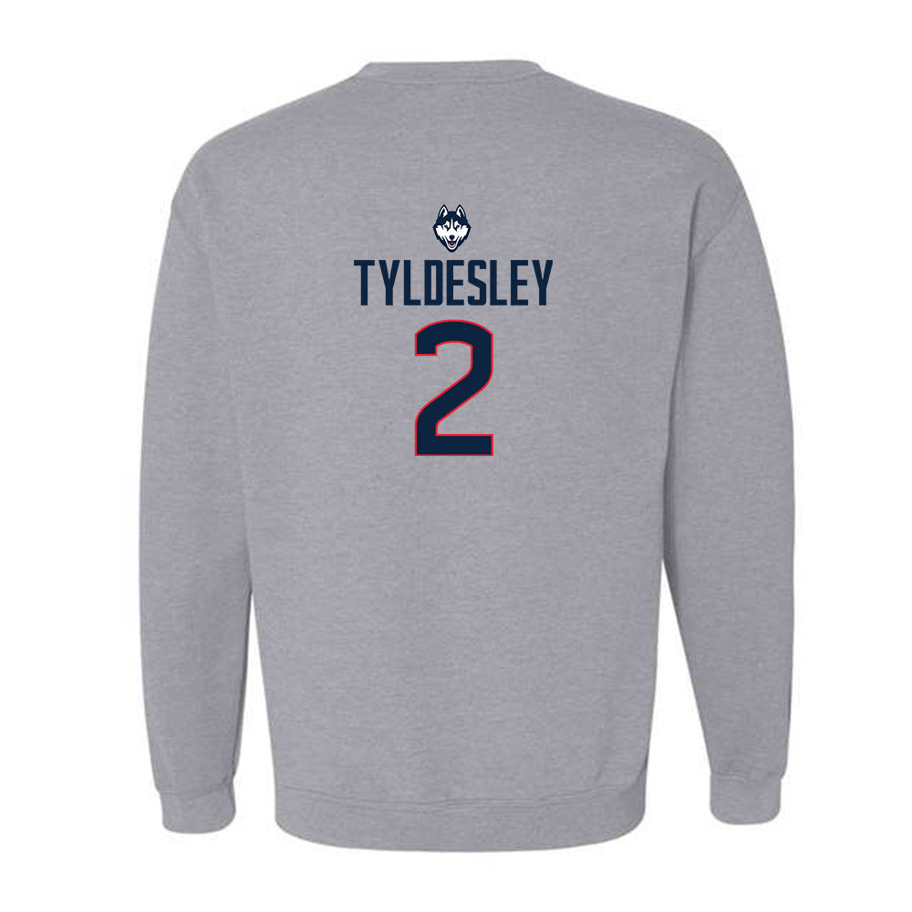 UConn - Womens Lacrosse Legends : Caity Tyldesley - Classic Shersey Crewneck Sweatshirt-1