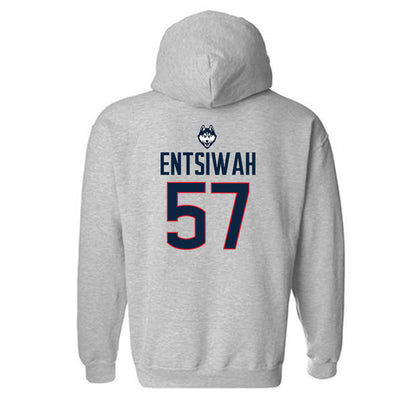 UConn - NCAA Football : Ed Entsiwah - Classic Shersey Hooded Sweatshirt-1