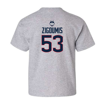 UConn - NCAA Football : Christos Zigoumis - Classic Shersey Youth T-Shirt-1