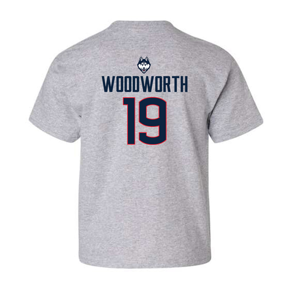 UConn - NCAA Women's Ice Hockey : Megan Woodworth - Classic Shersey Youth T-Shirt