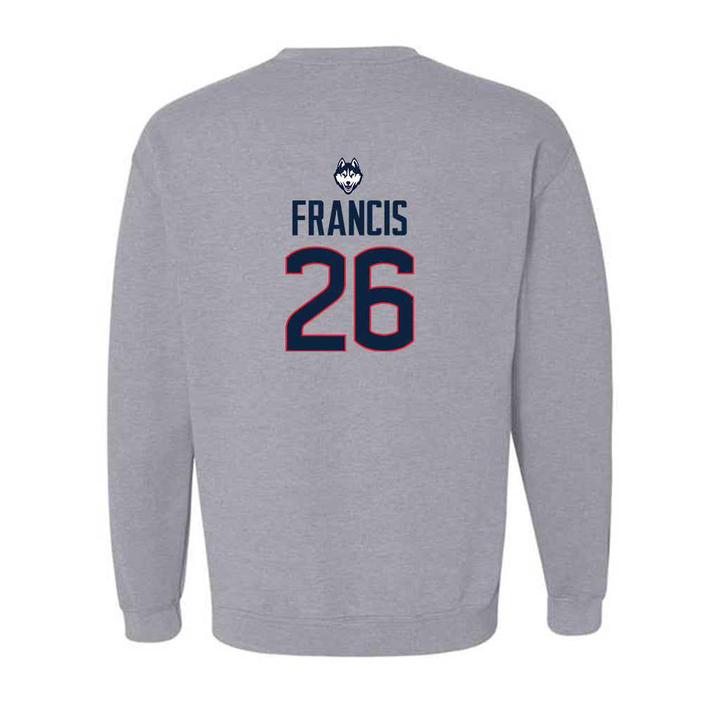 UConn - NCAA Men's Soccer : Sebastian Francis - Classic Shersey Crewneck Sweatshirt-1