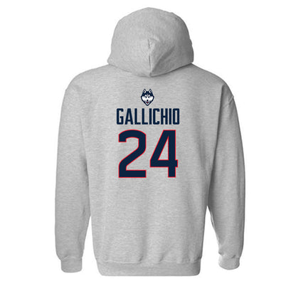 UConn - NCAA Men's Lacrosse : Eric Gallichio - Classic Shersey Hooded Sweatshirt-1