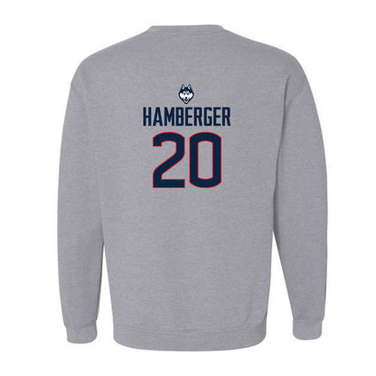 UConn - NCAA Baseball : Evan Hamberger - Classic Shersey Crewneck Sweatshirt