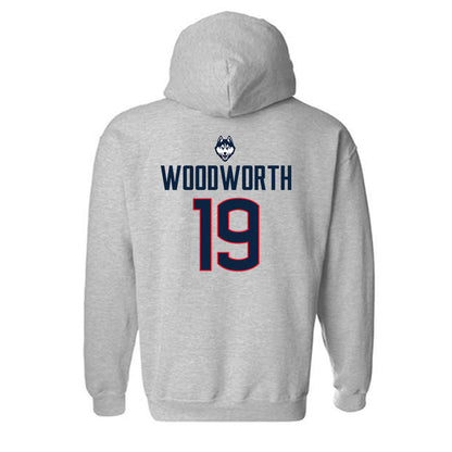 UConn - NCAA Women's Ice Hockey : Megan Woodworth - Classic Shersey Hooded Sweatshirt