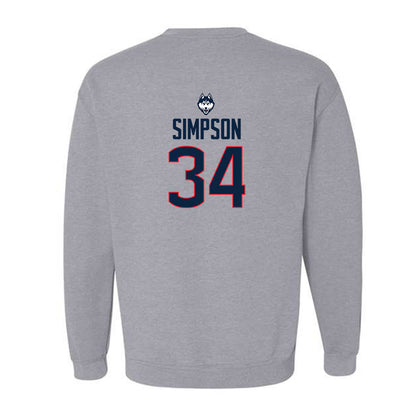 UConn - NCAA Men's Ice Hockey : Owen Simpson - Classic Shersey Crewneck Sweatshirt