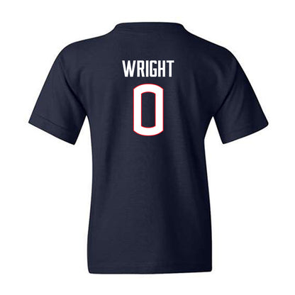 UConn - NCAA Football : Jordan Wright - Classic Shersey Youth T-Shirt-1