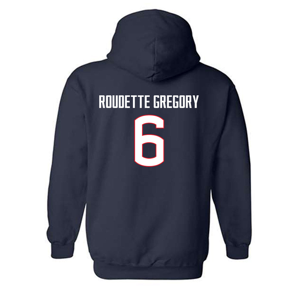 UConn - NCAA Men's Soccer : Khaya Roudette Gregory - Classic Shersey Hooded Sweatshirt-1