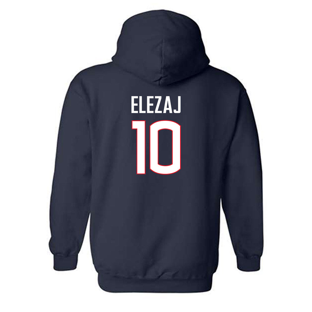 UConn - NCAA Men's Basketball : Rrezon Elezaj - Classic Shersey Hooded Sweatshirt-1