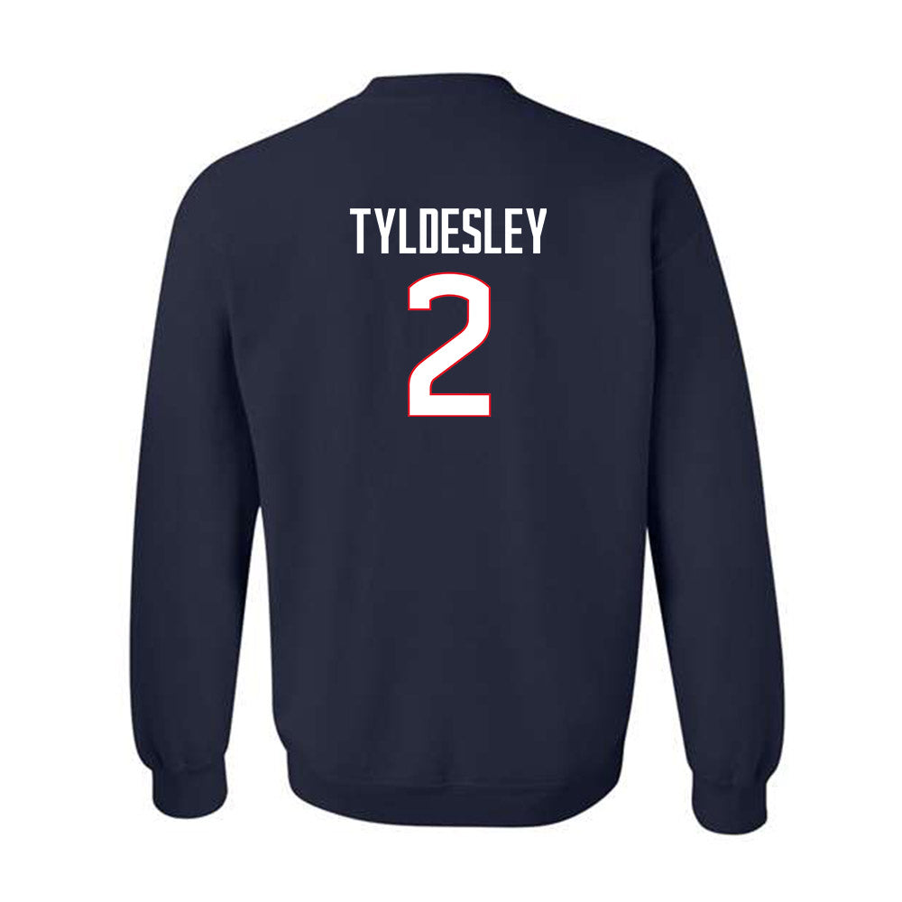 UConn - Womens Lacrosse Legends : Caity Tyldesley - Classic Shersey Crewneck Sweatshirt-1