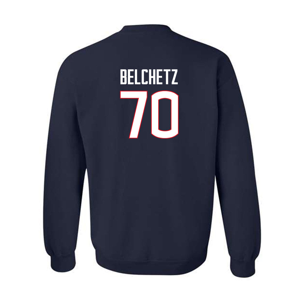 UConn - NCAA Women's Ice Hockey : Taylor Belchetz - Classic Shersey Crewneck Sweatshirt-1