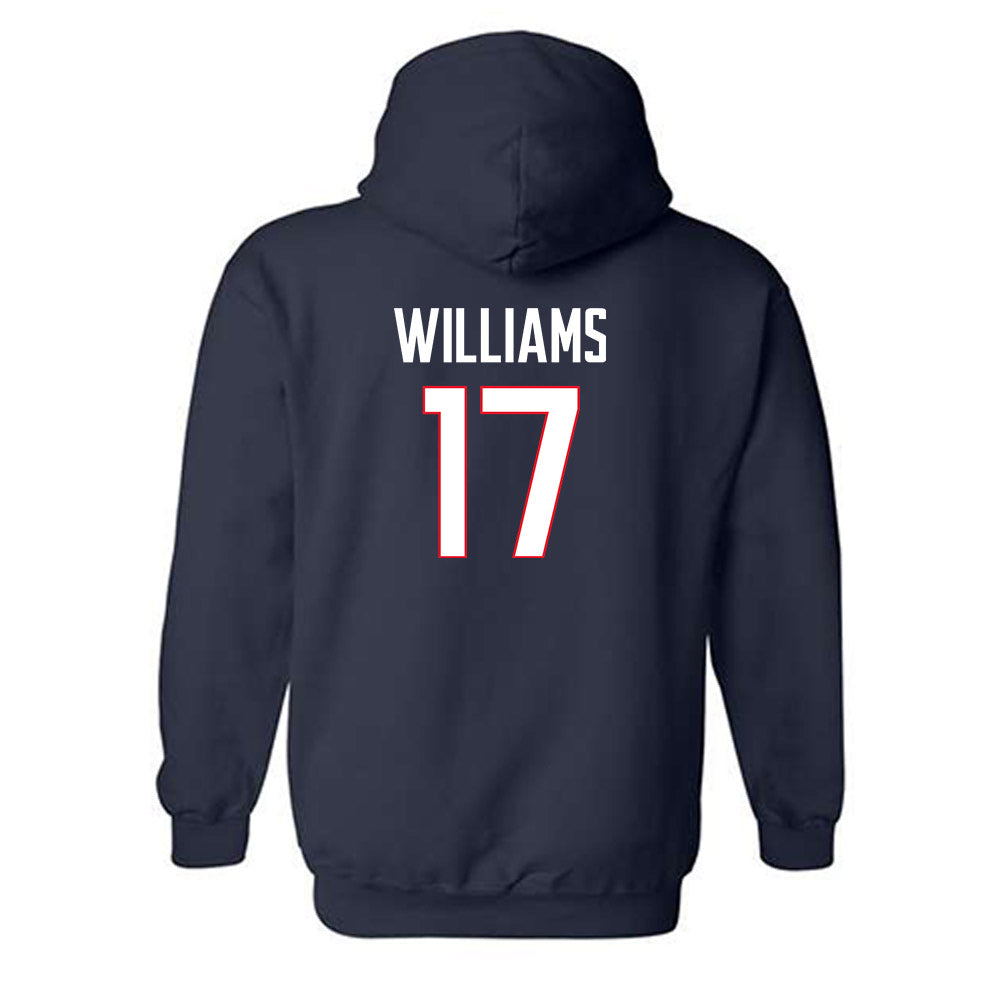 UConn - NCAA Football : Teddy Williams - Classic Shersey Hooded Sweatshirt