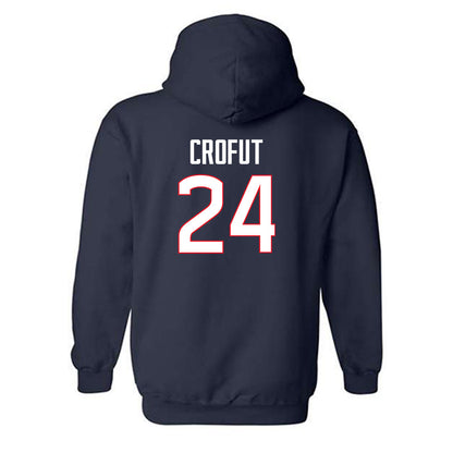 UConn - NCAA Football : Tashi Crofut - Classic Shersey Hooded Sweatshirt-1