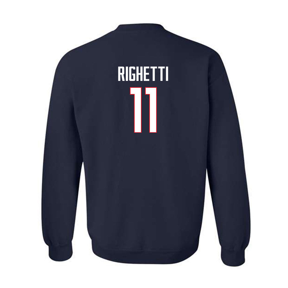 UConn - NCAA Women's Soccer : Tiana Righetti - Classic Shersey Crewneck Sweatshirt-1