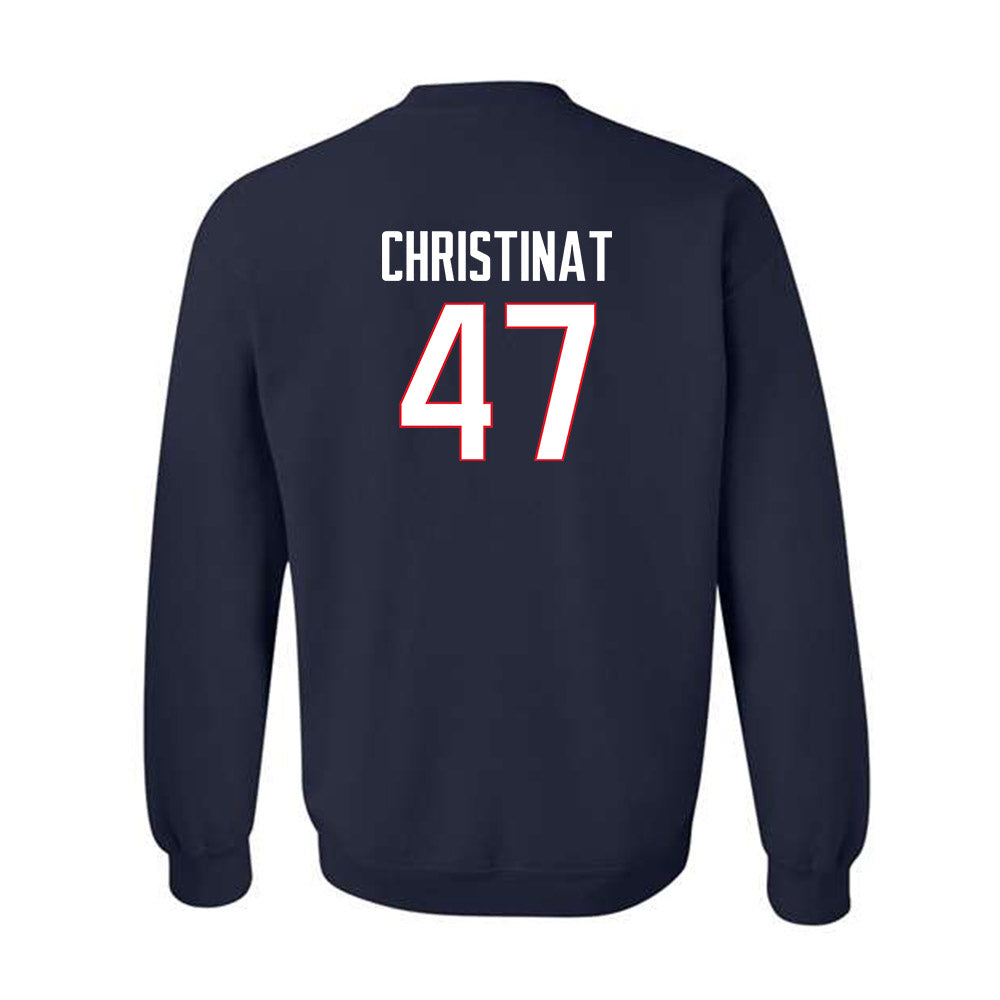 UConn - NCAA Football : Zachary Christinat - Classic Shersey Crewneck Sweatshirt